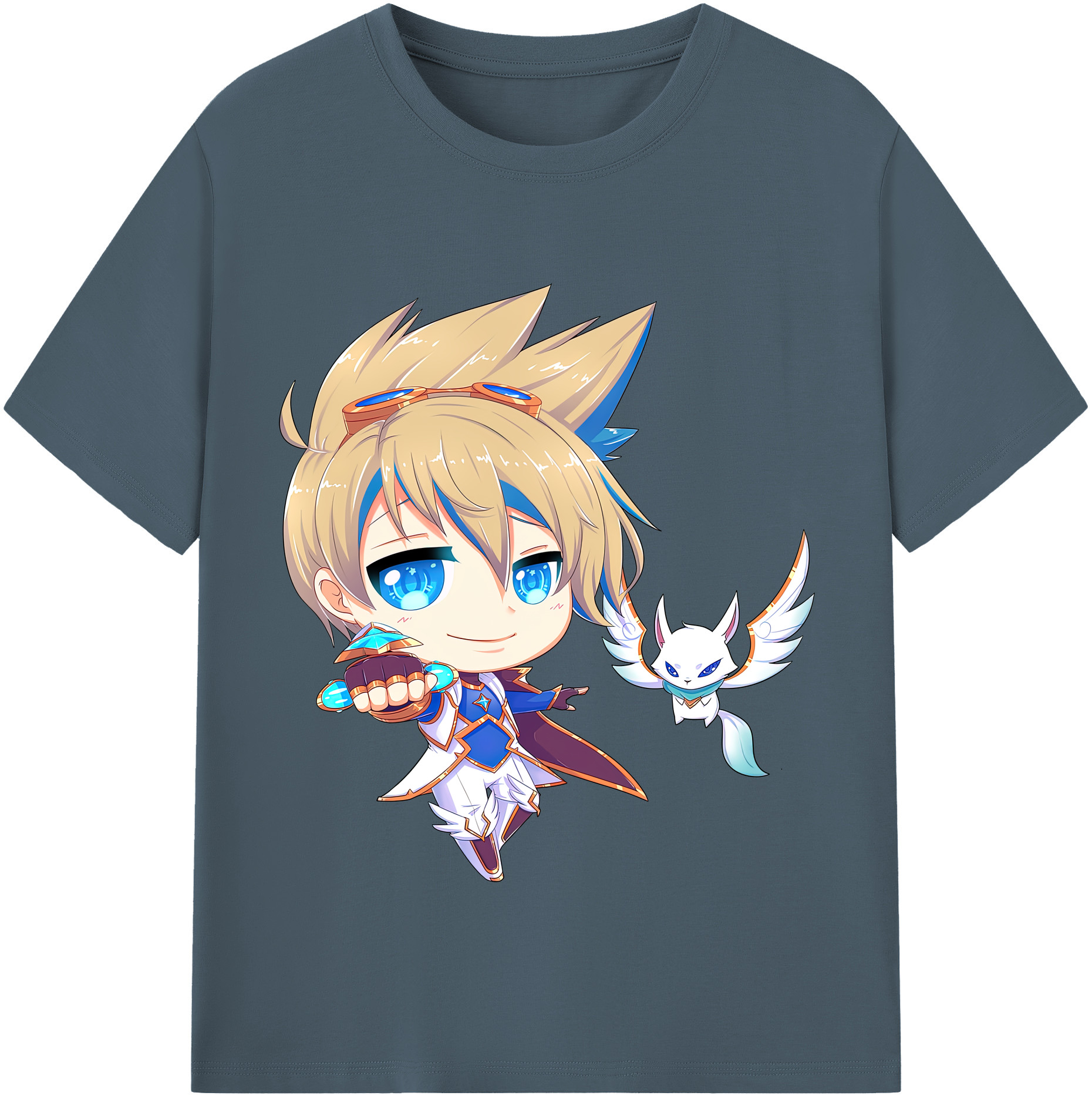 リーグ・オブ・レジェンド League of Legends LOL 綿100％半袖Tシャツ（フロントプリント）